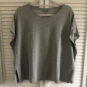 COS Jersey Split Hem Top